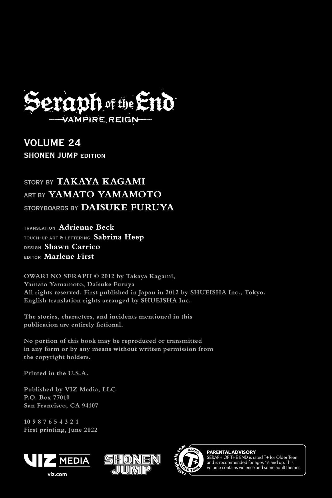 Read Seraph of the End Vampire Reign EN Manga Online