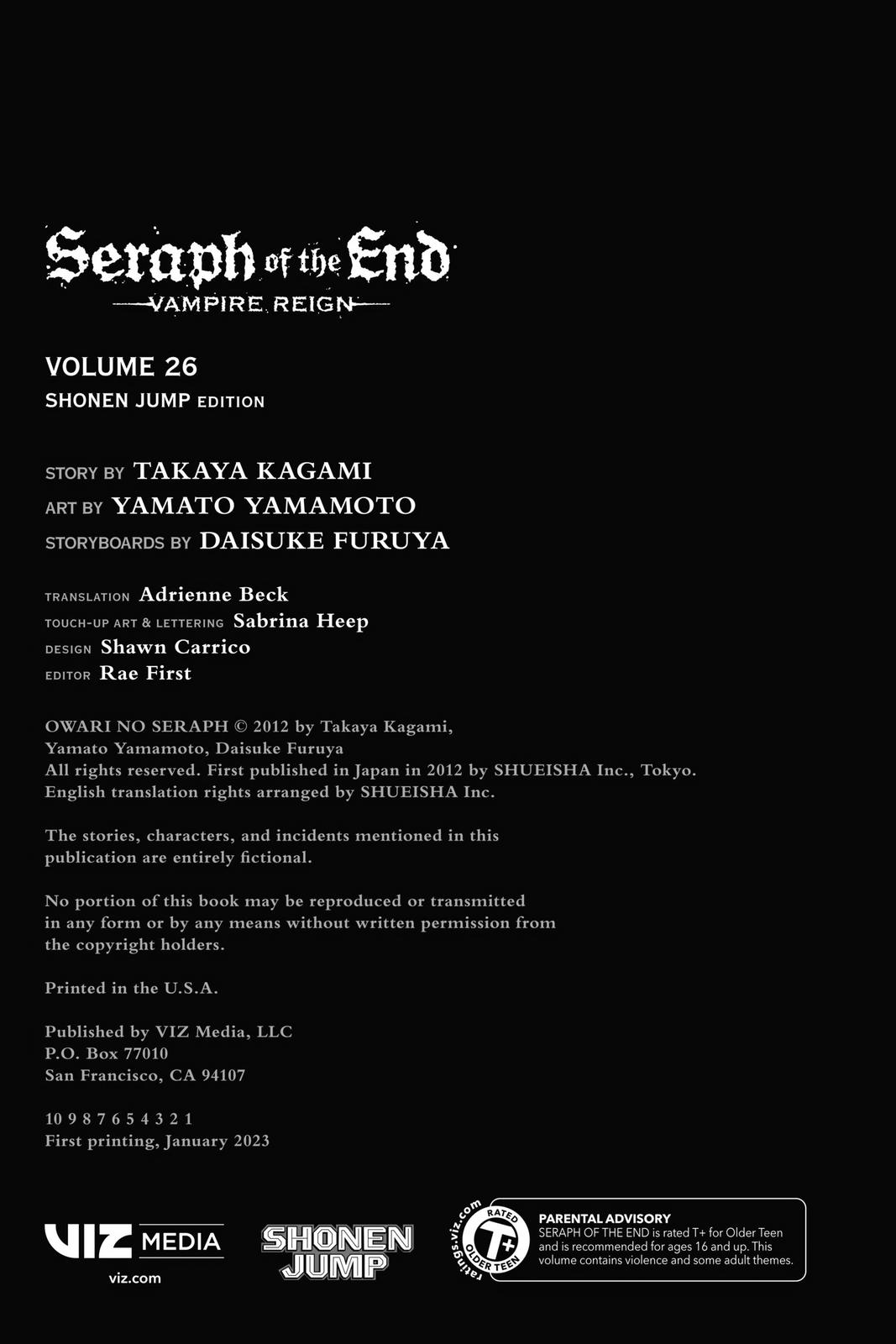 Read Seraph of the End Vampire Reign EN Manga Online