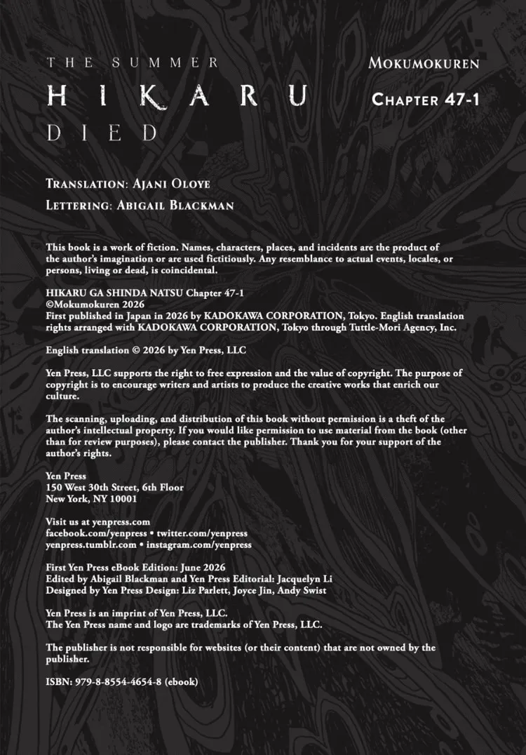 Read The Summer Hikaru Died EN Manga Online