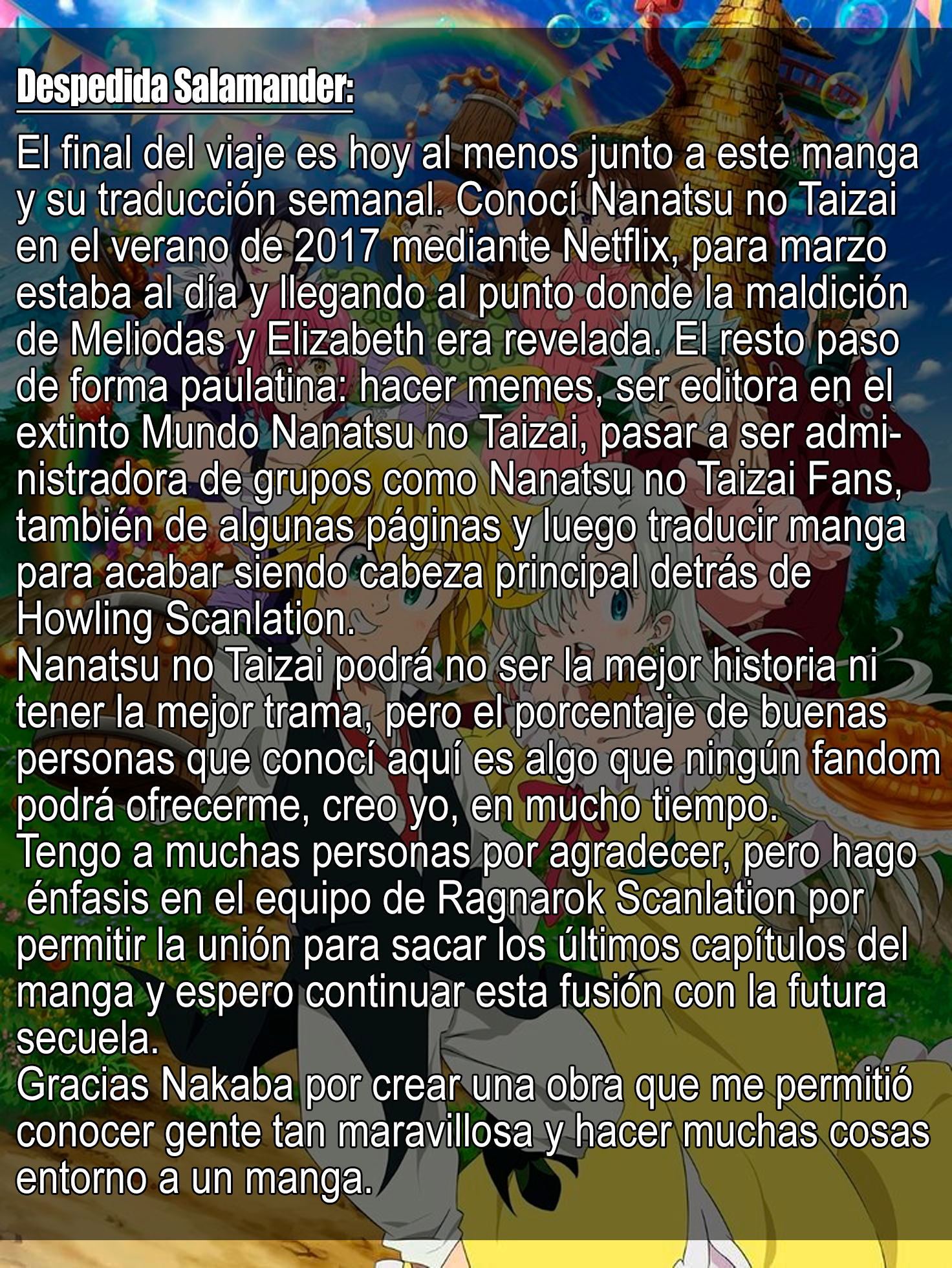 Read Nanatsu no Taizai ES Manga Online